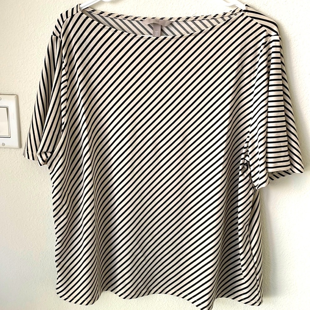 H&M striped bell sleeve tops